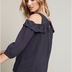Maeve Brearly Open Shoulder Top - size 8