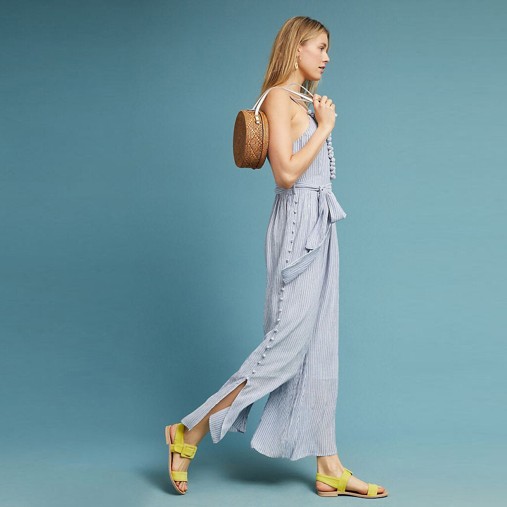 Maeve maritime pom pom romper - size 4