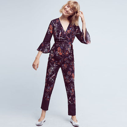 Maeve Espoir Jumpsuit - size 2 - Anthropologie