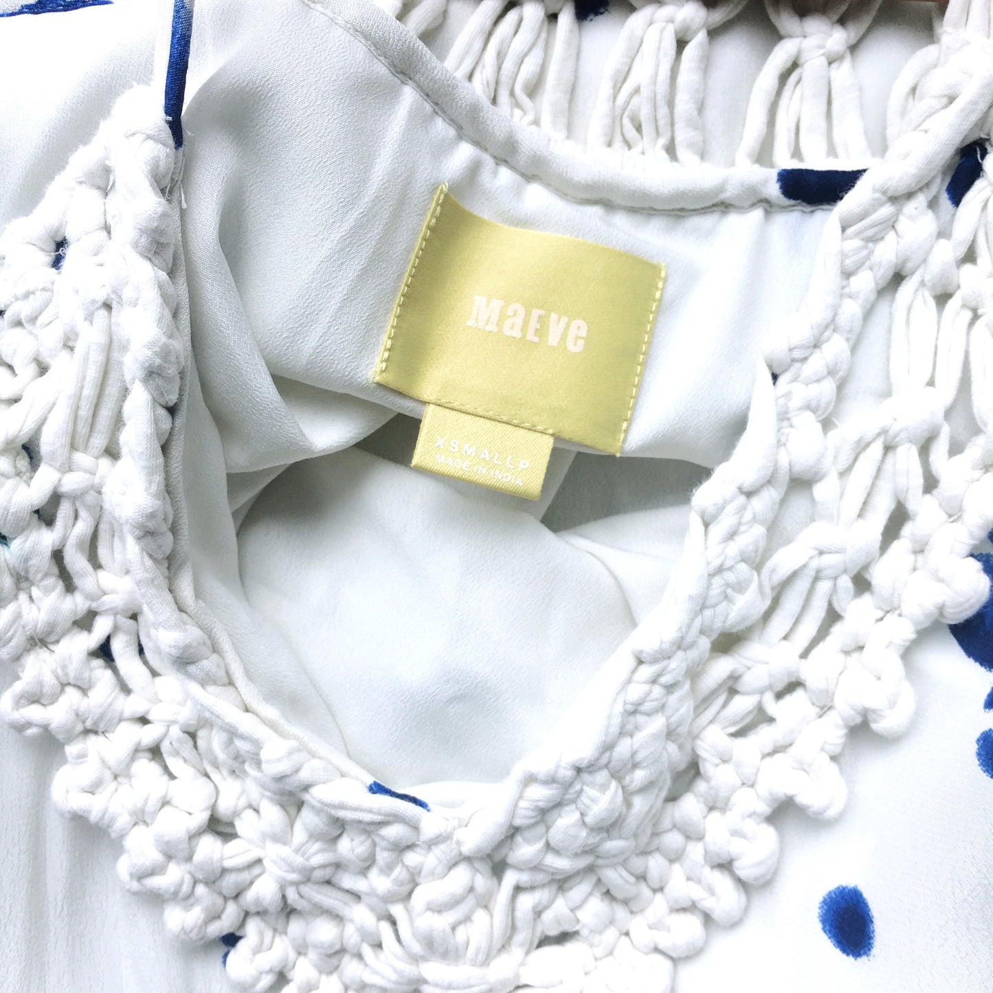 Maeve Inkdrop Midi Dress - size xs