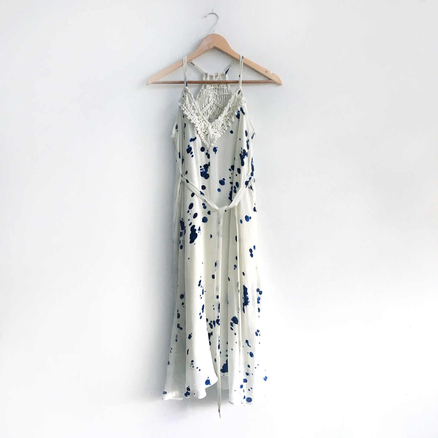 Maeve Inkdrop Midi Dress - size xs