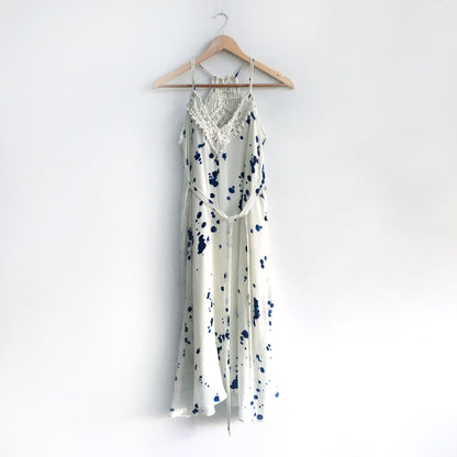 Maeve Inkdrop Midi Dress - size xs