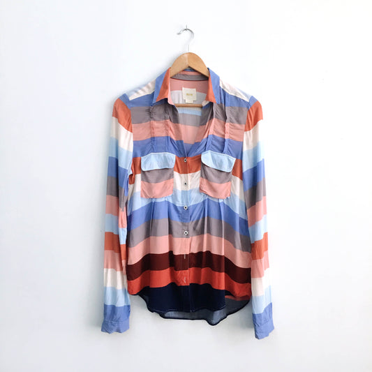 Maeve multi-striped Blouse - size 8