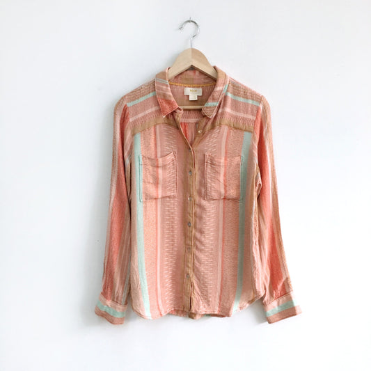 Maeve Calipatria Oversize Buttondown - size Small