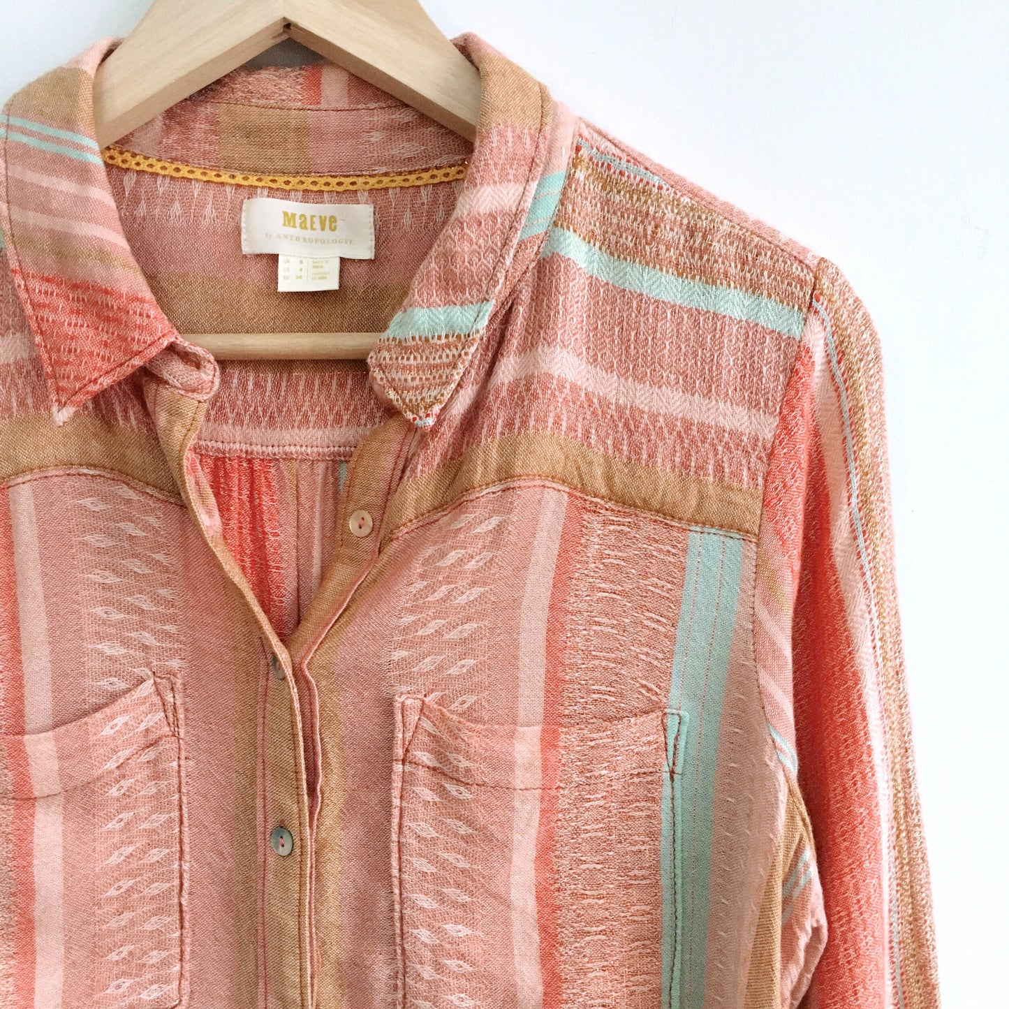 Maeve Calipatria Oversize Buttondown - size Small