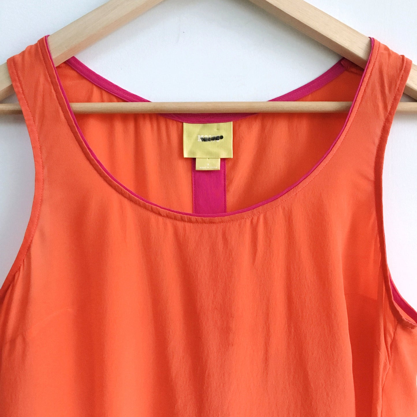 Maeve Piped Silk Tank - size 8