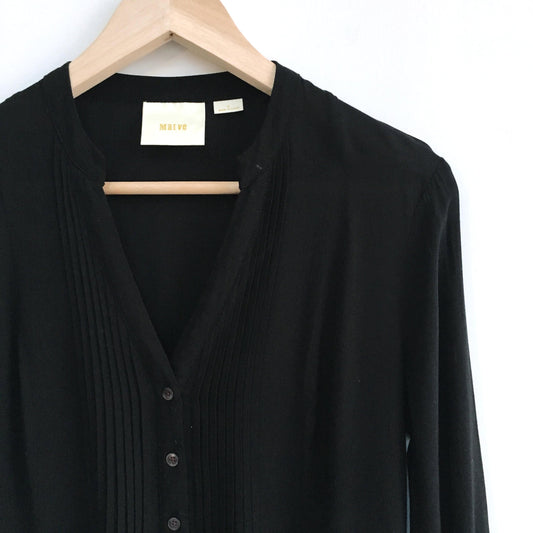 Maeve Pintuck Buttondown Blouse - size 4
