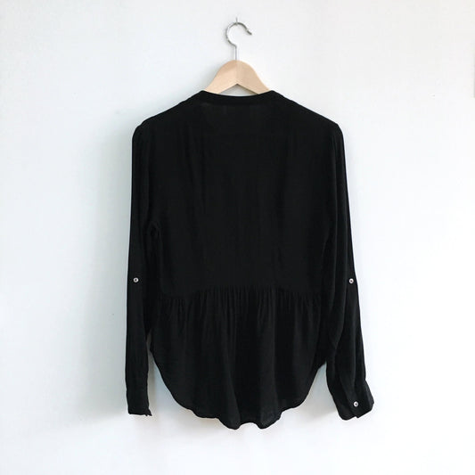 Maeve Pintuck Buttondown Blouse - size 4