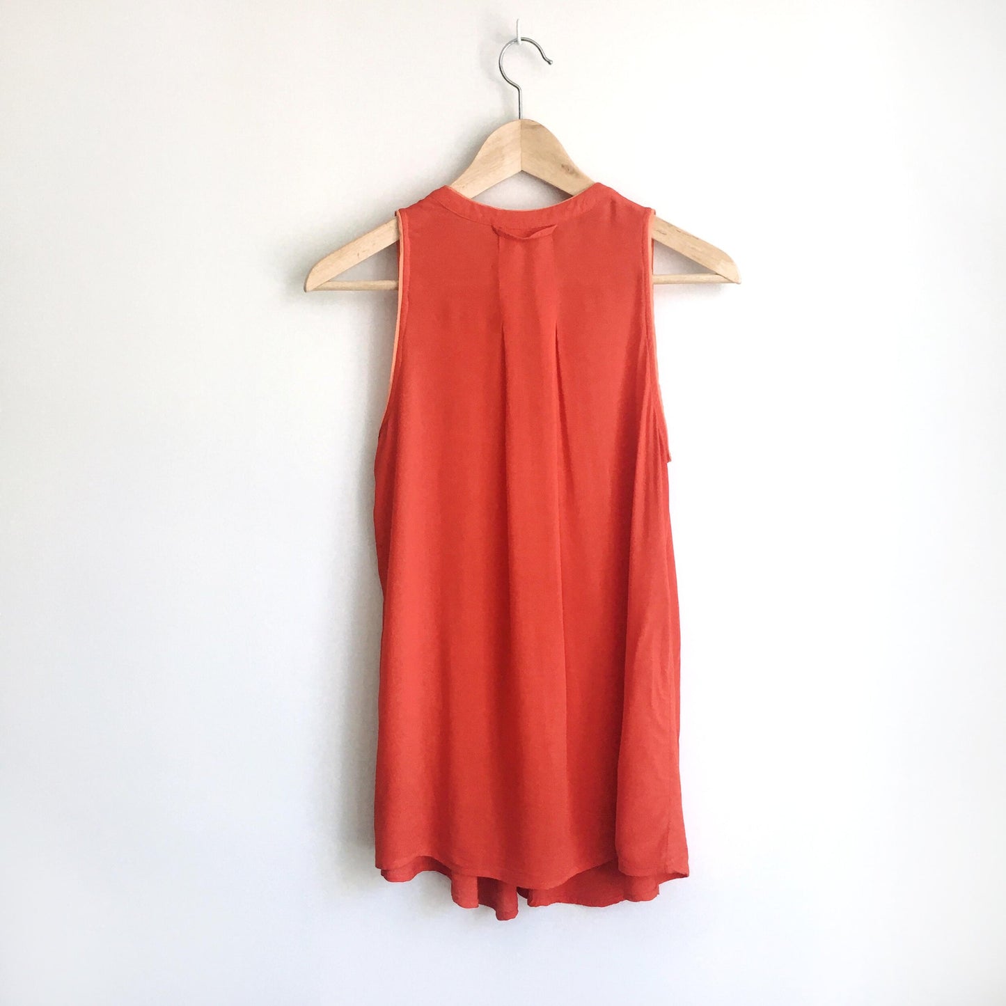 Maeve red-orange sleeveless buttondown - size 2