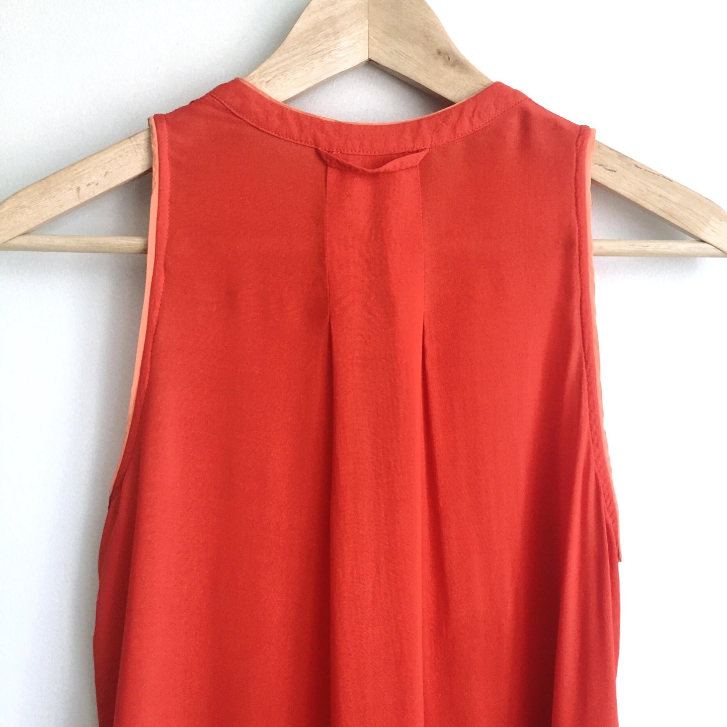 Maeve red-orange sleeveless buttondown - size 2