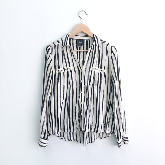 Maeve Paint Stripe Shirt - size 0