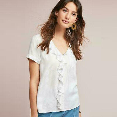 Maeve Jojo ruffled top - size Small