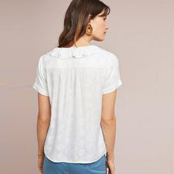 Maeve Jojo ruffled top - size Small