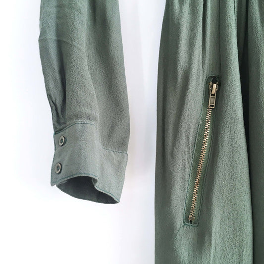 Maeve Lene Utility Wrap Dress - size Small