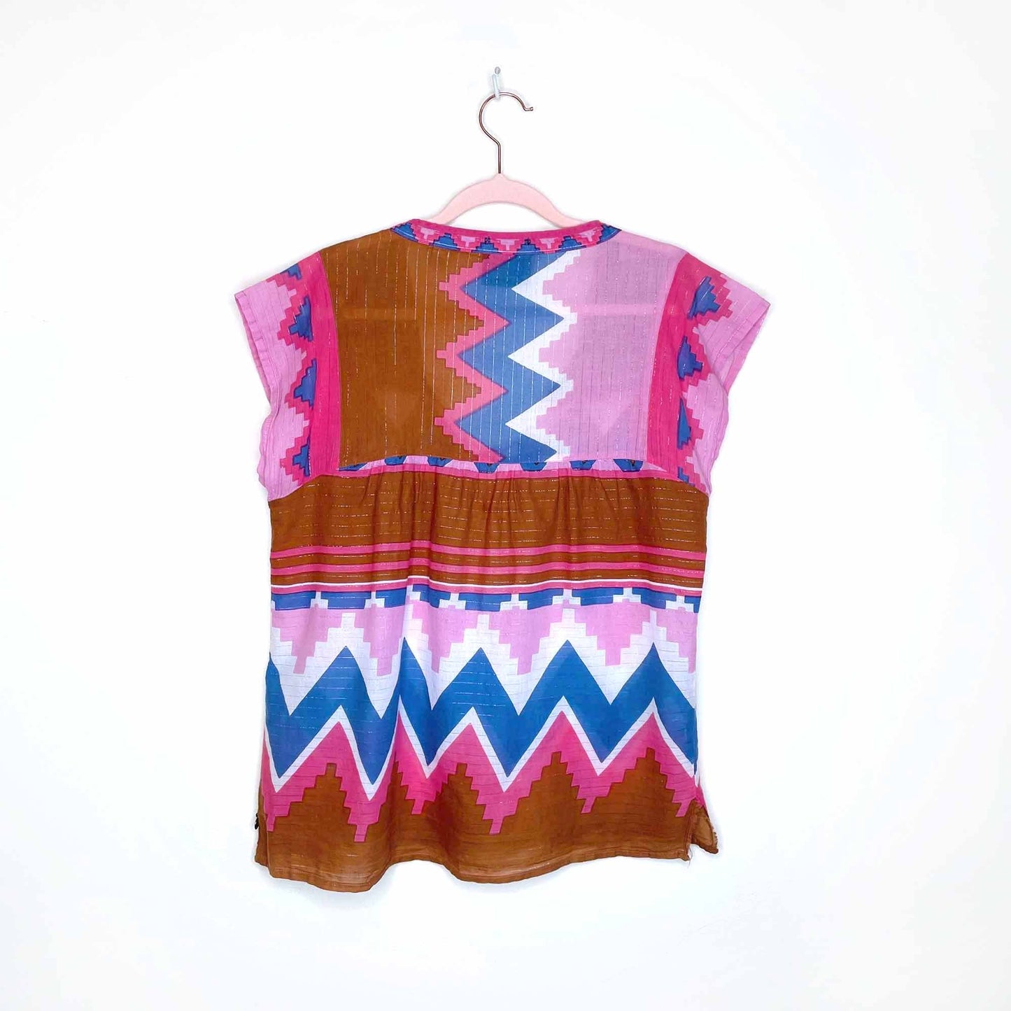 maison scotch bohemian chique ikat tunic - size 2 (med)
