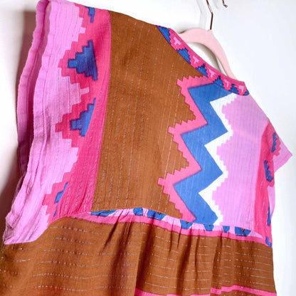 maison scotch bohemian chique ikat tunic - size 2 (med)