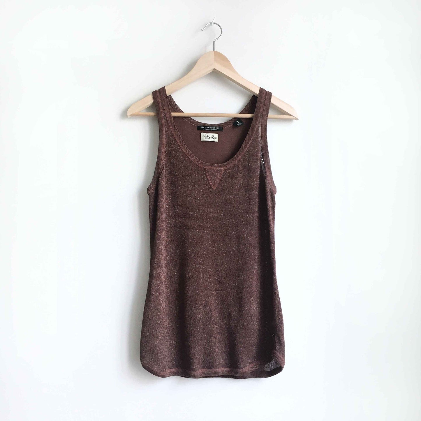 Maison Scotch Atelier metallic tank - size 2