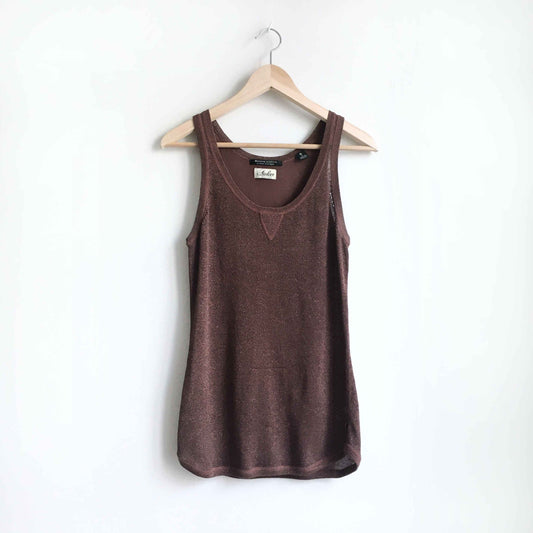 Maison Scotch Atelier metallic tank - size 2