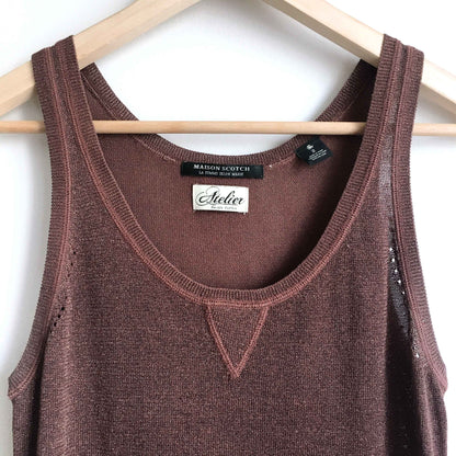 Maison Scotch Atelier metallic tank - size 2