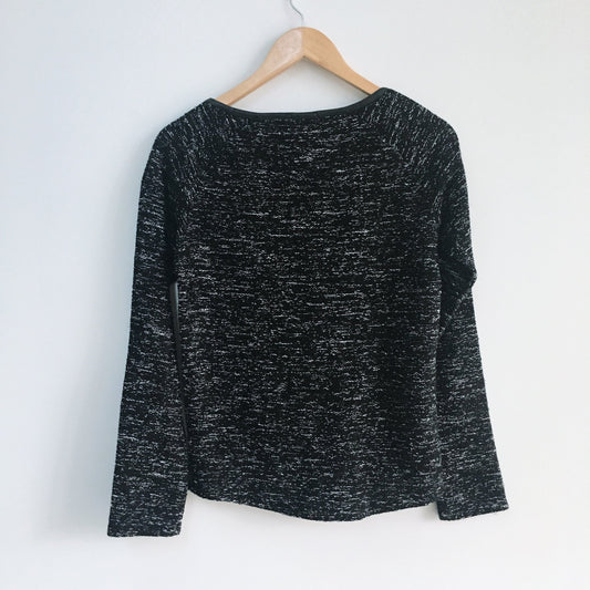 Maison Scotch Sweater with Pleather Trim - size 1
