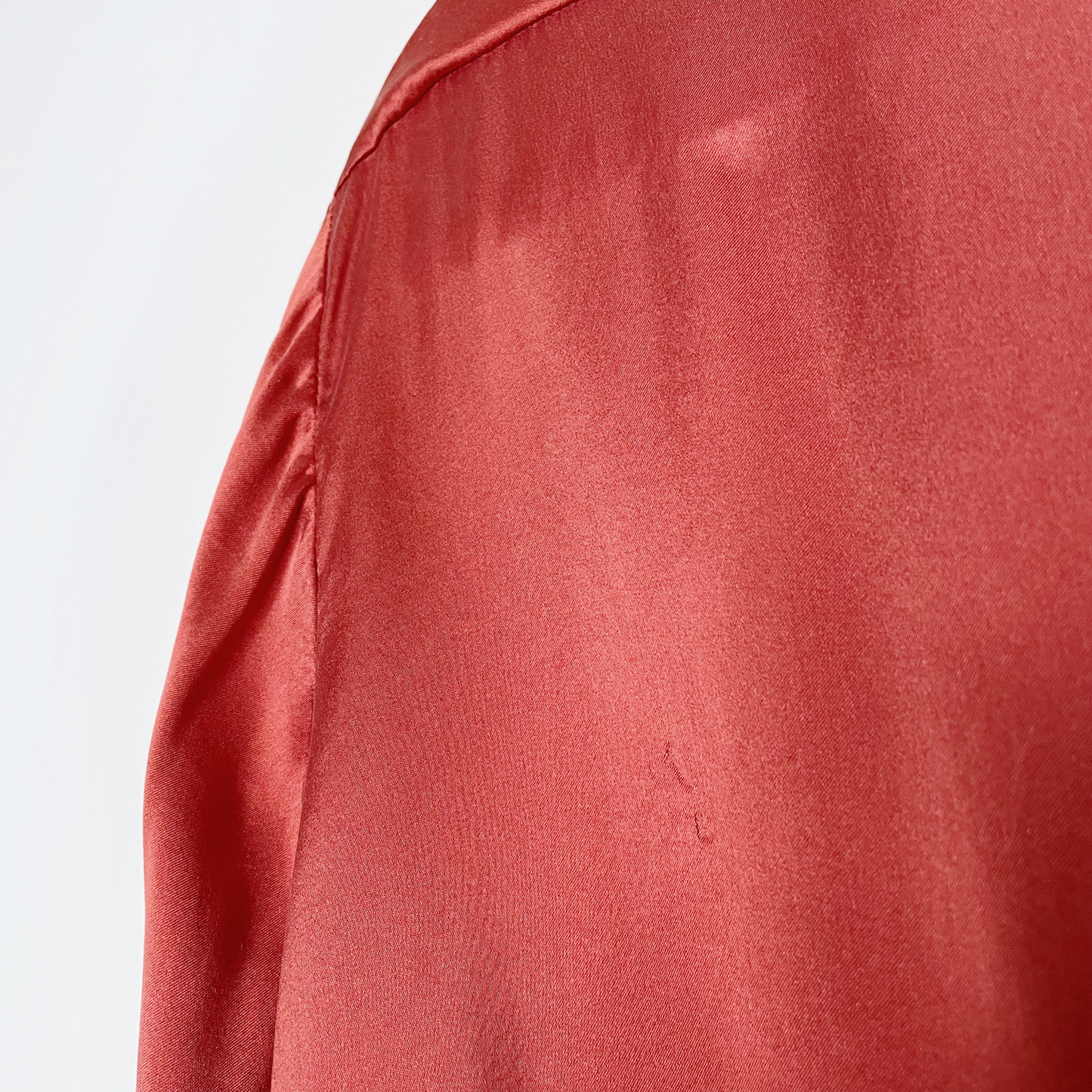 maje ceci terracotta silk blouse - size 3