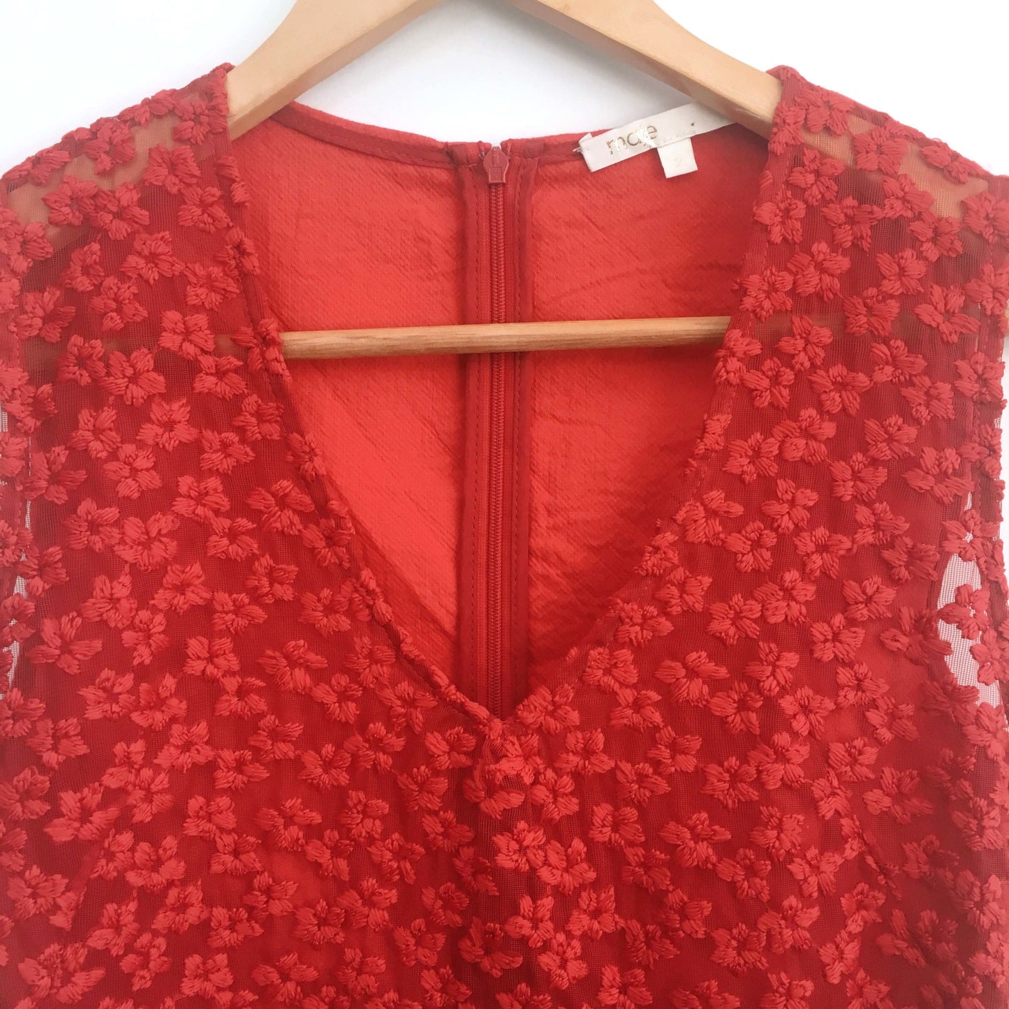 Maje lace peplum top - size 2