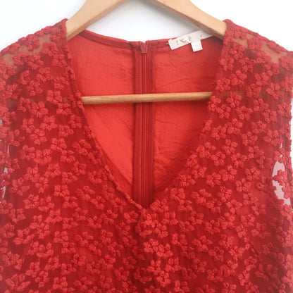 Maje lace peplum top - size 2