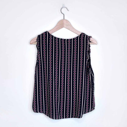 mango two piece short set with mini ruffles - size medium