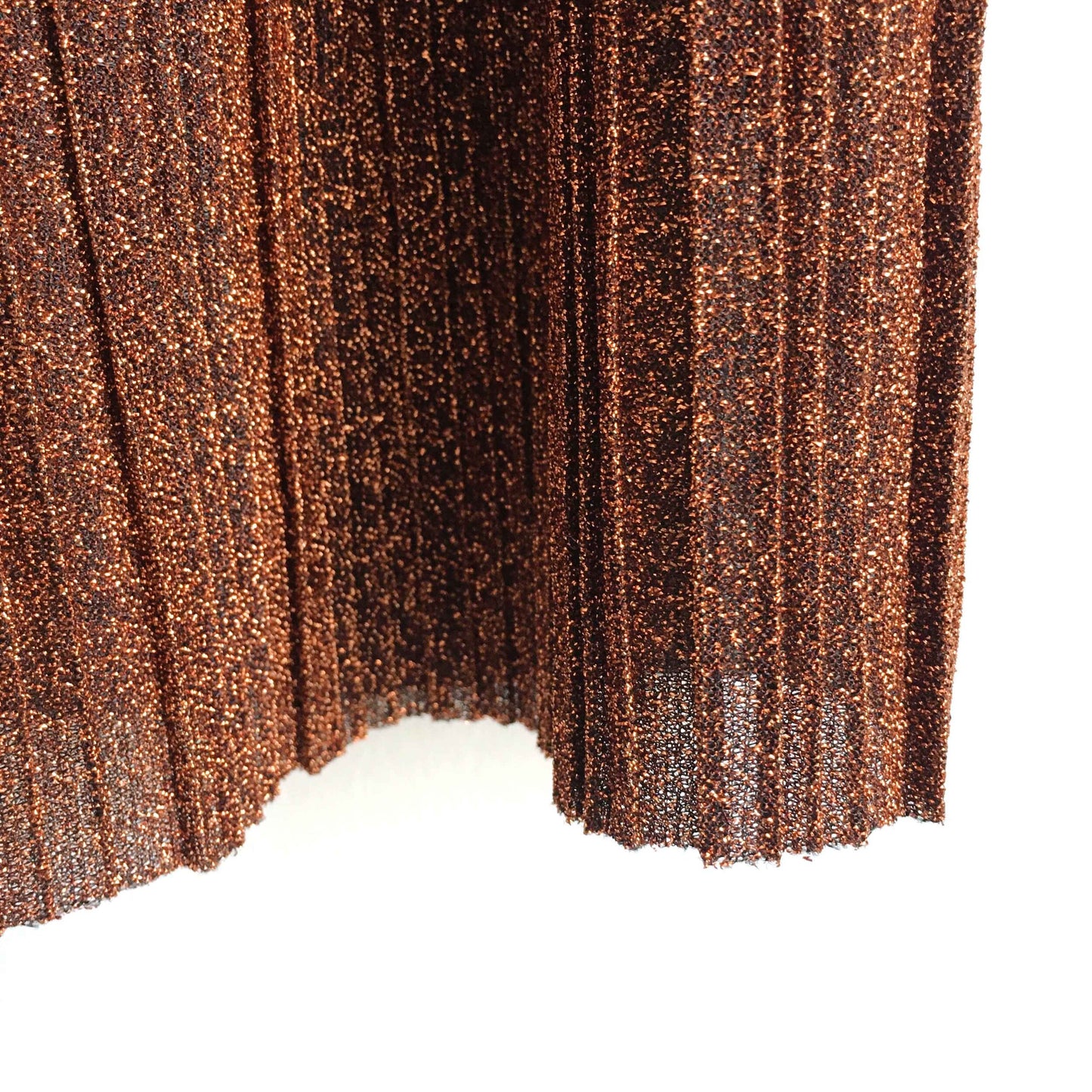 Mango metallic pleated accordion skirt - size Small