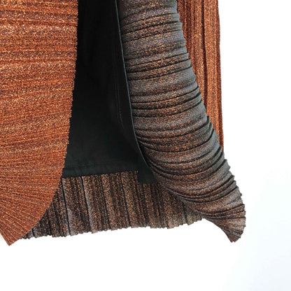 Mango metallic pleated accordion skirt - size Small
