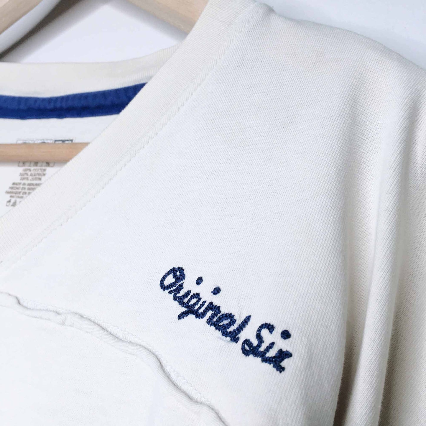 CCM Maple Leafs original six jersey tee - size Large