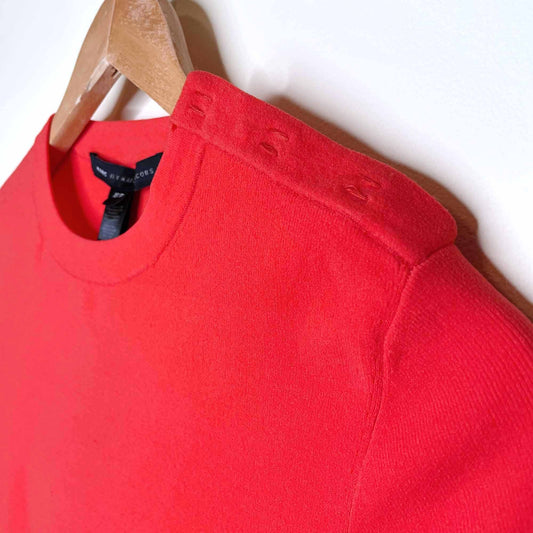 nwt marc jacobs tangelo scooter sweater dress - size xs