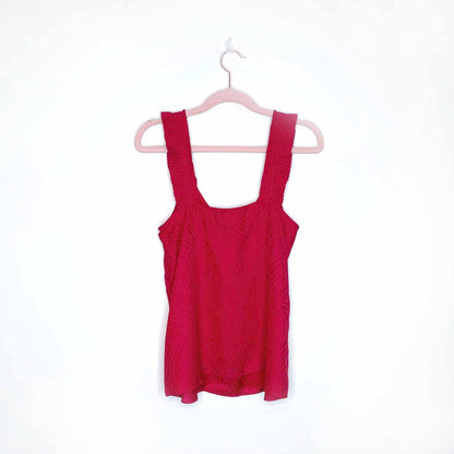 marc by marc jacobs red silk tank - size 0