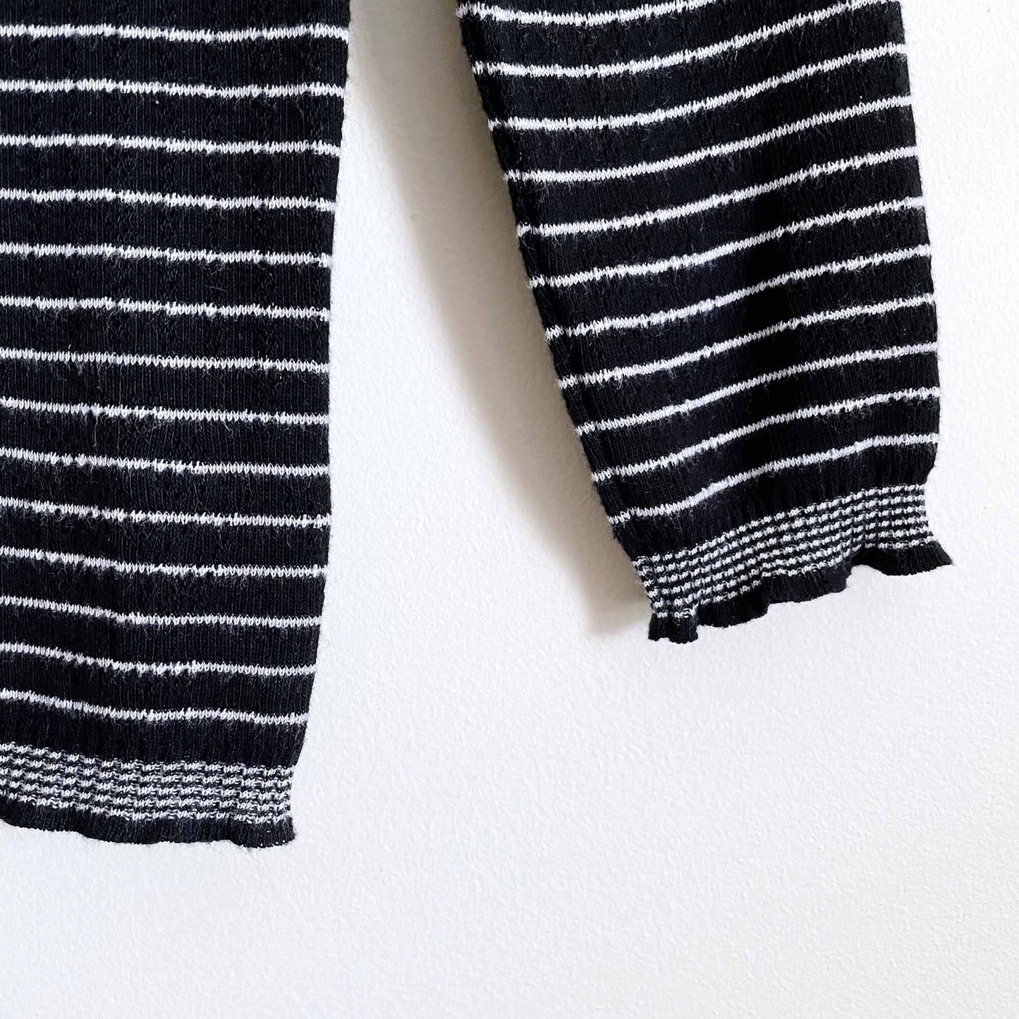 Marc Jacobs striped knit sweater with bow neckline - size Small