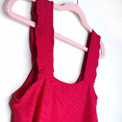 marc by marc jacobs red silk tank - size 0