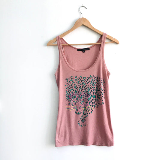 Marc by Marc Jacobs pink leopard tank - size OS