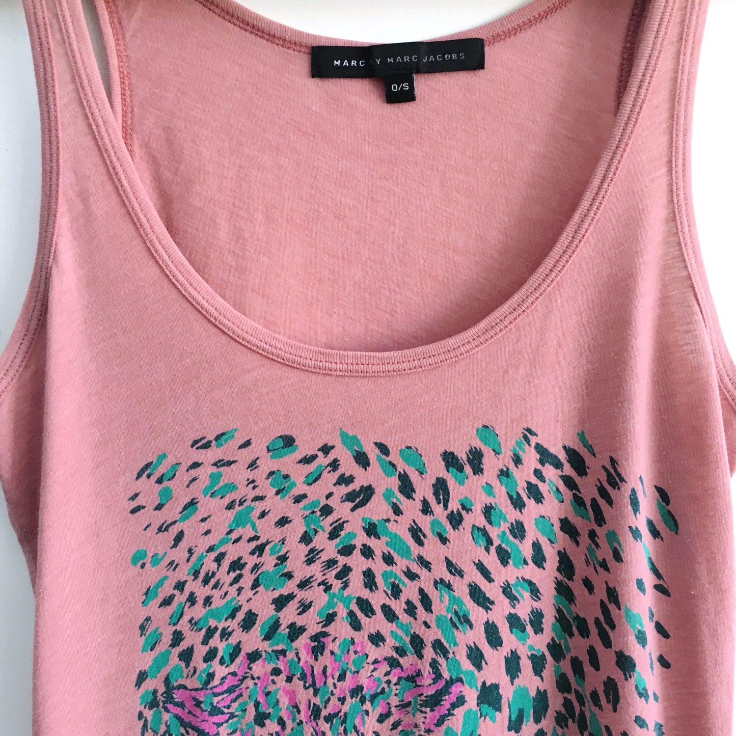 Marc by Marc Jacobs pink leopard tank - size OS