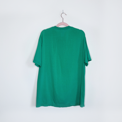 vintage super mario bros mushroom 1 up tee - size large