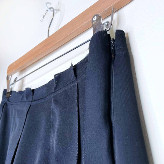 martine douvier paris black layered chiffon skirt - size medium