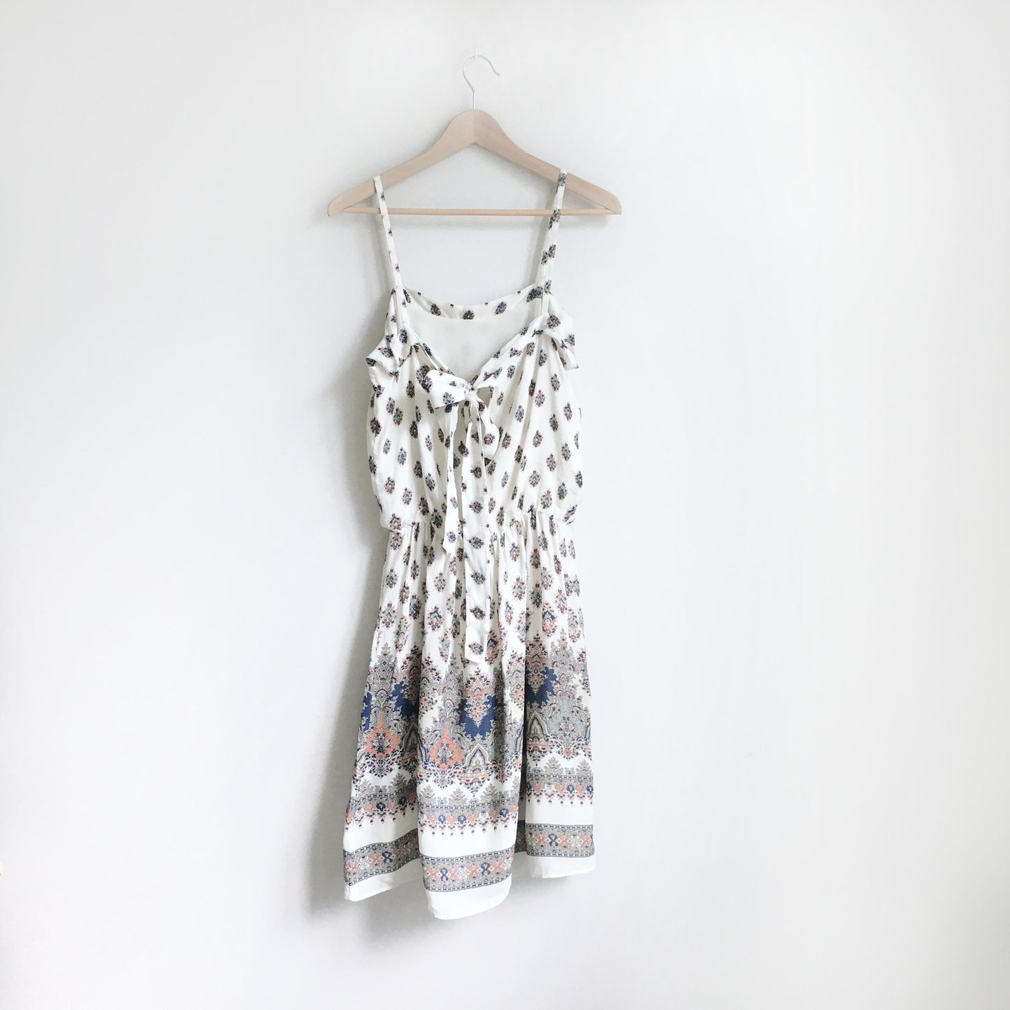 Massimo Dutti tie-back silk dress - size 38