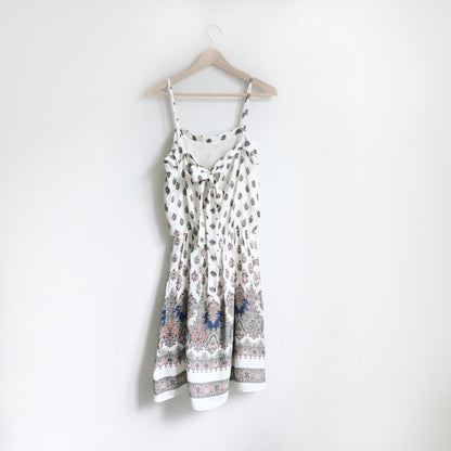 Massimo Dutti tie-back silk dress - size 38