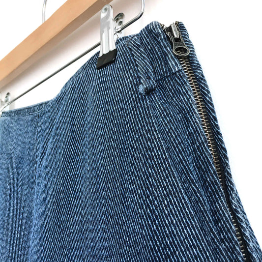 Massimo Dutti high rise ribbed denim culottes - size 6