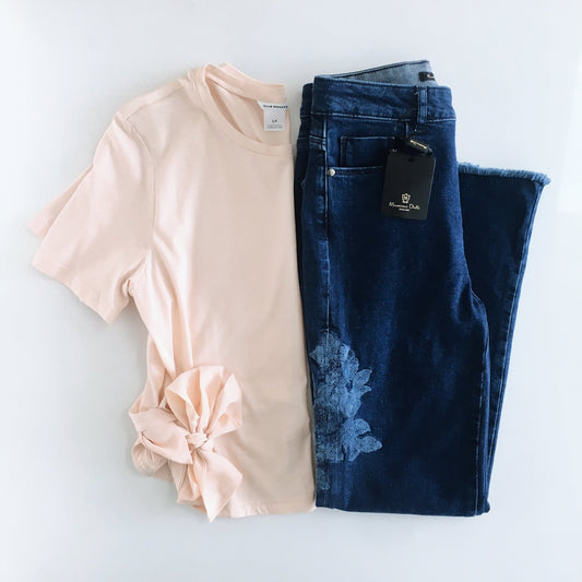 Club Monaco T-shirt with Tie-back - size Small