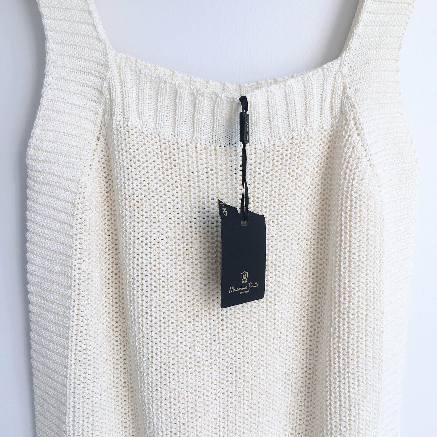 NWT Massimo Dutti cream knit tank - size Medium
