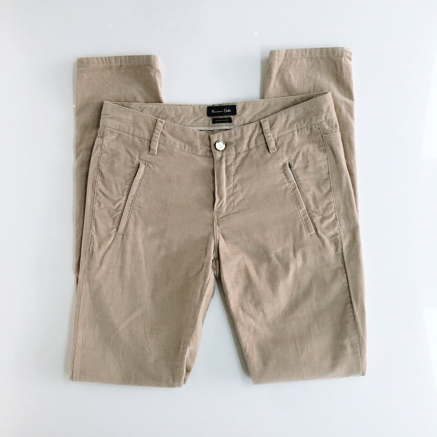 Massimo Dutti Slim Velvet Pants - size 26