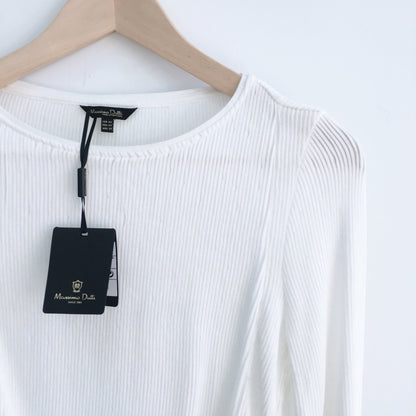 Massimo Dutti Ribbed Long Sleeve - size xs