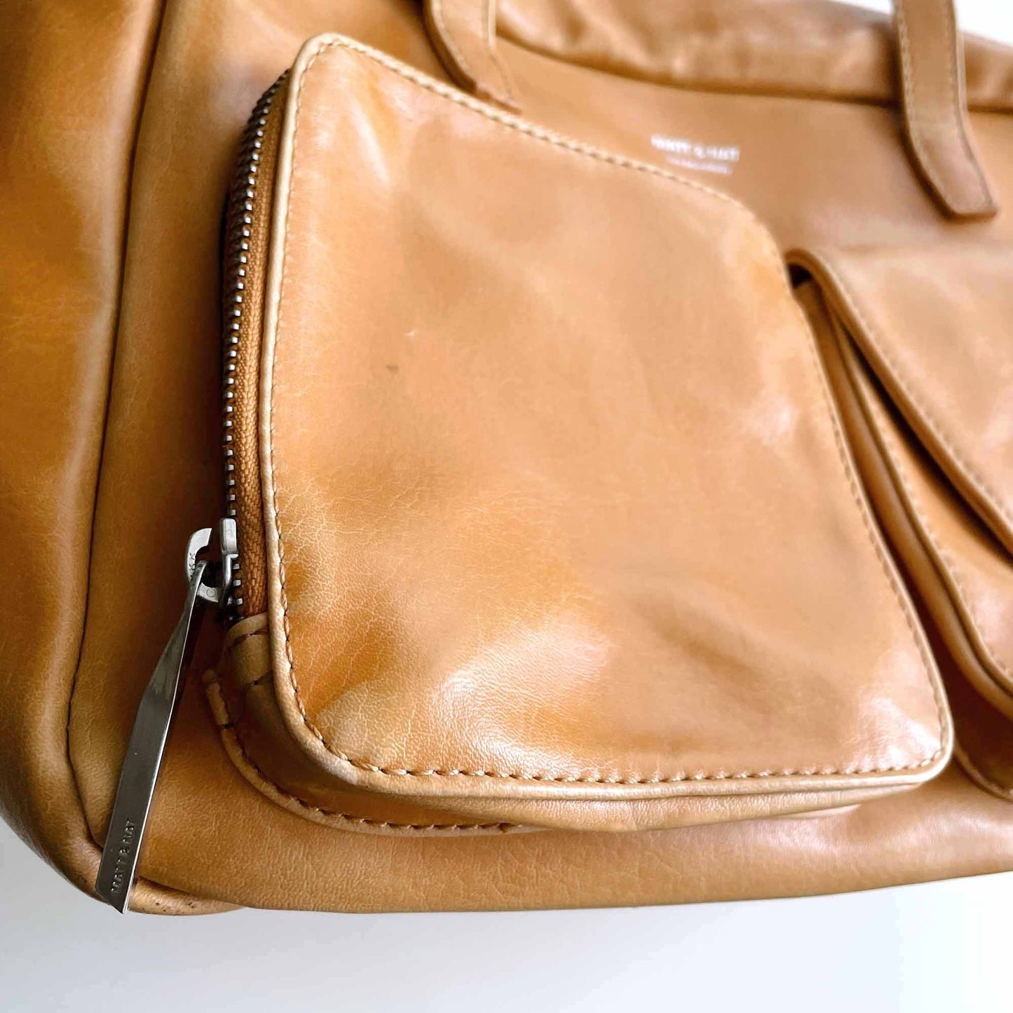 matt & nat large golden rod vegan handbag