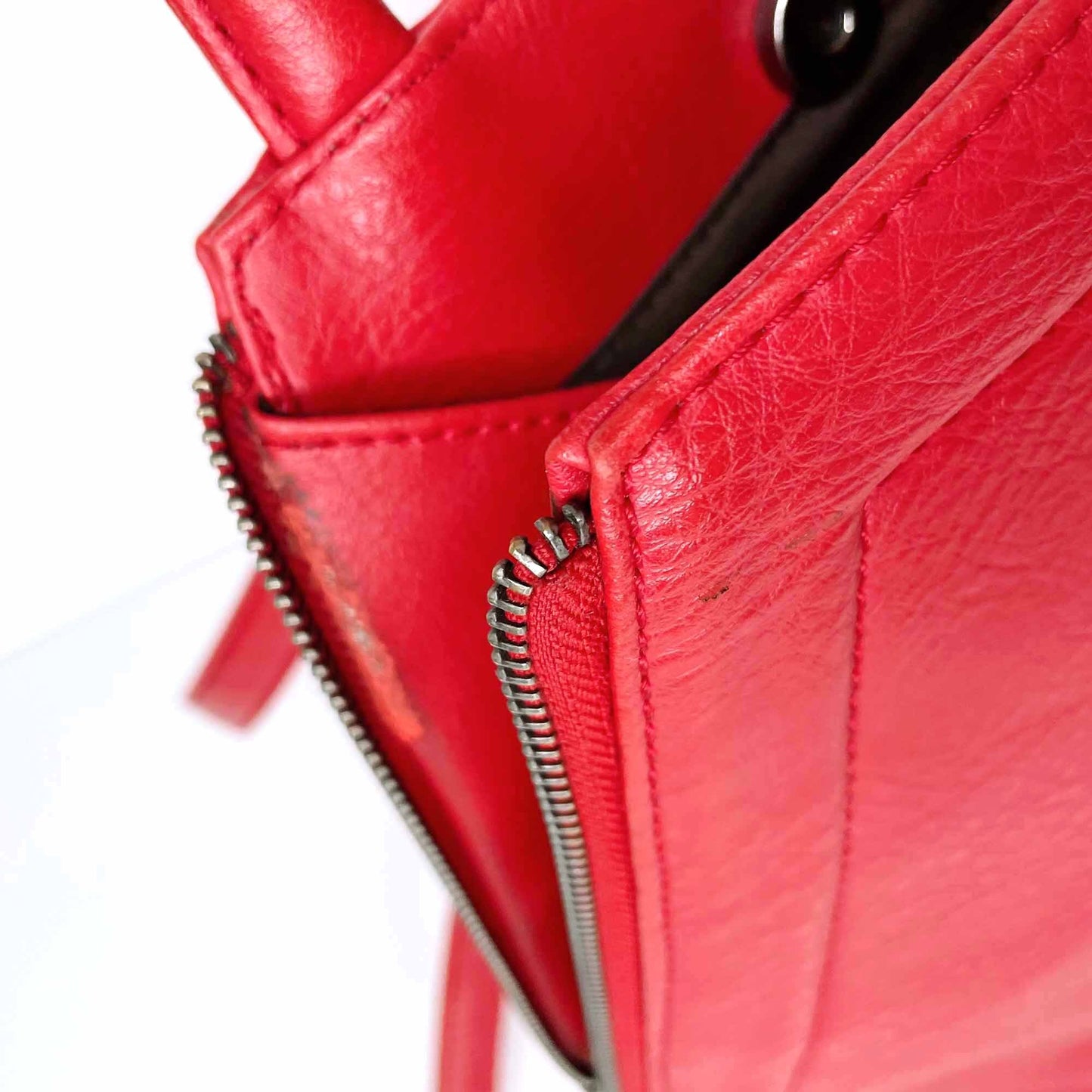 matt n nat vegan leather chanda red backpack