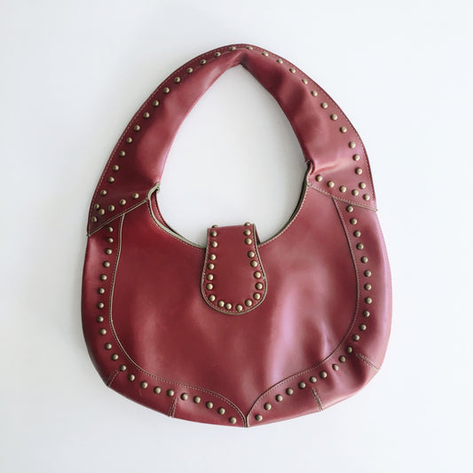 Matt &amp; Nat Angie Hobo Red Studded Bag