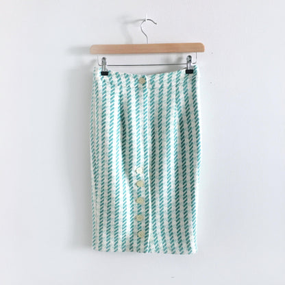 matthew williamson houndstooth midi skirt - size 8